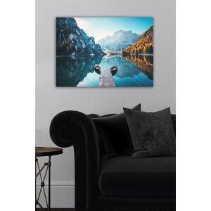 Imagine Tablou decorativ, 1499847638-5070, Rama din lemn (grosime 3 cm), Multicolor