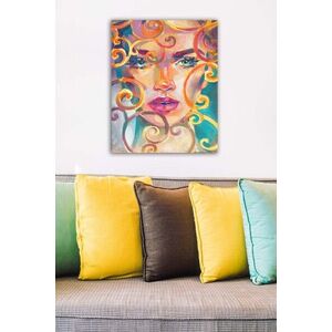 Imagine Tablou decorativ, 1501996802-5070, Rama din lemn (grosime 3 cm), Multicolor
