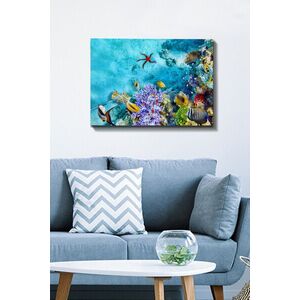 Imagine Tablou decorativ, Kanvas Tablo (50 x 70), Rama din lemn (grosime 3 cm), Multicolor