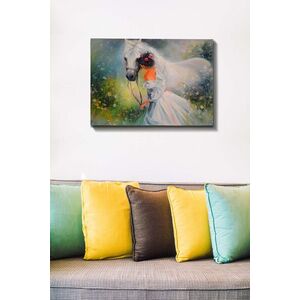 Imagine Tablou decorativ, Kanvas Tablo (50 x 70), Rama din lemn (grosime 3 cm), Multicolor