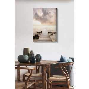 Imagine Tablou decorativ, Kanvas Tablo (50 x 70), Rama din lemn (grosime 3 cm), Multicolor