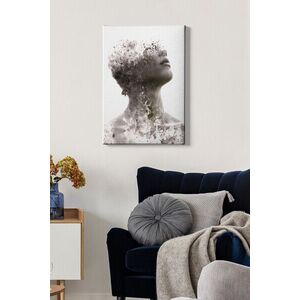 Imagine Tablou decorativ, Kanvas Tablo (50 x 70), Rama din lemn (grosime 3 cm), Multicolor