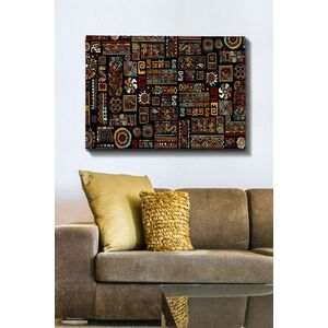 Imagine Tablou decorativ, Kanvas Tablo (70 x 100), Rama din lemn (grosime 3 cm), Multicolor