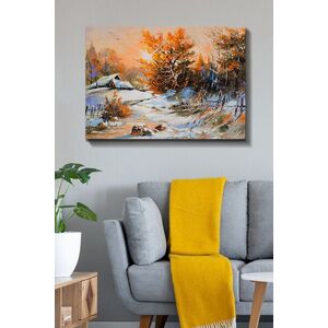Imagine Tablou decorativ, Kanvas Tablo (70 x 100), Rama din lemn (grosime 3 cm), Multicolor