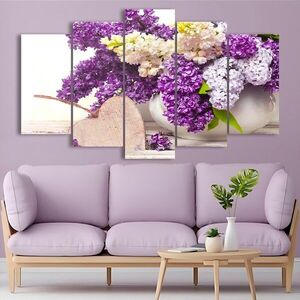 Imagine Set 5 tablouri decorative, 5DRCCK021_60100 (100 x 60), 3 mm, Multicolor