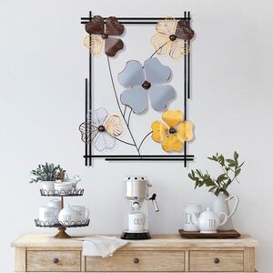 Imagine Decoratiune de perete, Zouping 3, Dimensiuni: 50 x 70 x 4 cm, Multicolor