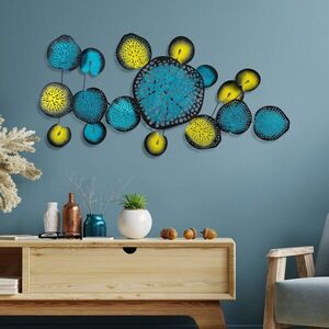 Imagine Decoratiune de perete, Nenuharps 1, Dimensiuni: 125 x 62 x 4 cm, Multicolor
