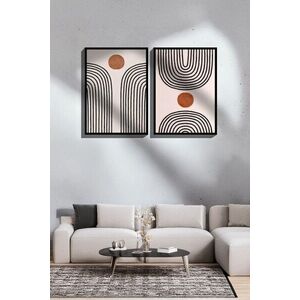 Imagine Set 2 tablouri decorative, Ersy2Lımodel11-Sıyah, MDF, Multicolor