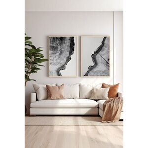 Imagine Set 2 tablouri decorative, Ersy2Lımodel13-Ahsap, MDF, Multicolor