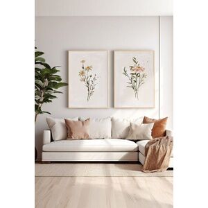 Imagine Set 2 tablouri decorative, Ersy2Lımodel14-Ahsap, MDF, Multicolor