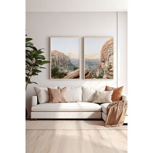 Imagine Set 2 tablouri decorative, Ersy2Lımodel28-Ahsap, MDF, Multicolor