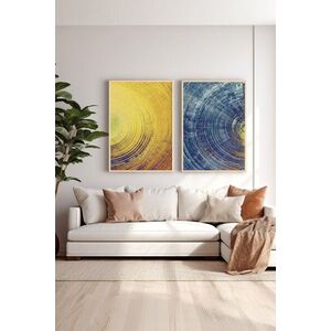 Imagine Set 2 tablouri decorative, Ersy2Lımodel9-Ahsap, MDF, Multicolor