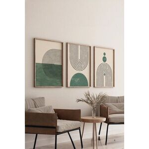 Imagine Set 3 tablouri decorative, 3Dartsohoset19, MDF, Multicolor