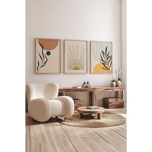 Imagine Set 3 tablouri decorative, 3Dartsohoset23, MDF, Multicolor