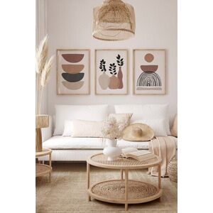 Imagine Set 3 tablouri decorative, 3Dartsohoset30, MDF, Multicolor