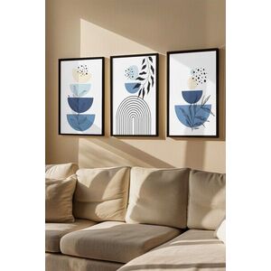 Imagine Set 3 tablouri decorative, Artvmodel5-Sıyah, MDF, Multicolor