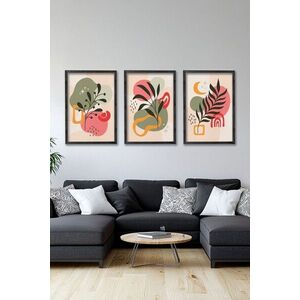 Imagine Set 3 tablouri decorative, Ersy3Syhcrv19, MDF, Multicolor