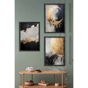 Imagine Set 3 tablouri decorative, Ersy3Syhcrv43, MDF, Multicolor