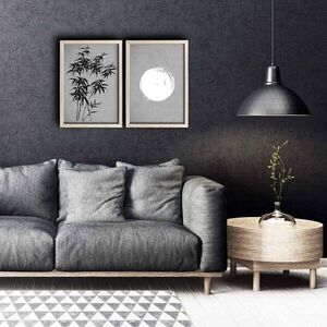 Imagine Set 2 tablouri decorative, 2PKCT-009, Lemn, Multicolor