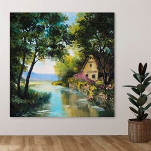 Imagine Tablou decorativ, DEV10707-140140, Cadru: 100% LEMN (Grosime: 3-4 cm), Multicolor
