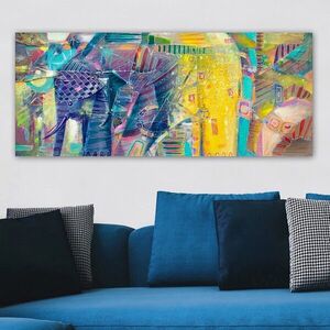 Imagine Tablou decorativ, YTY1031327167_50120, Rama din lemn (grosime 3 cm), Multicolor