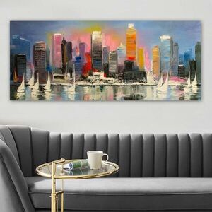 Imagine Tablou decorativ, YTY103354011591_50120, Rama din lemn (grosime 3 cm), Multicolor