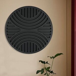 Imagine Decoratiune de perete, ART140, Dimensiuni: 33 x 33 x 2 cm, Negru