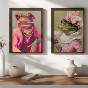 Imagine Set 2 tablouri decorative, AI199, Cadru: 100% MOLID, Multicolor