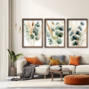 Imagine Set 3 tablouri decorative, GE260-L, Lemn, Multicolor