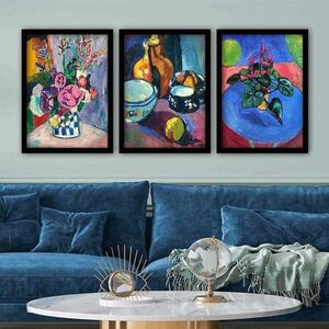Imagine Set 3 tablouri decorative, 3SC_UN025540_5575, Polistiren, Multicolor