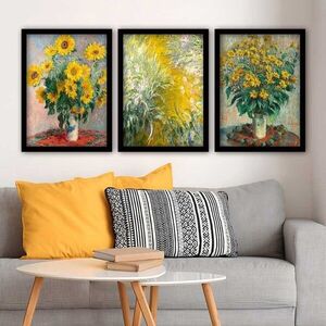 Imagine Set 3 tablouri decorative, 3SC_UN547262_5575, Polistiren, Multicolor