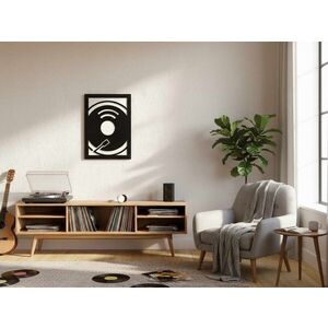 Imagine Tablou decorativ, Turntable, Dimensiuni: 47, 5 x 68 cm, Alb/Negru