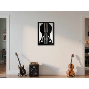 Imagine Tablou decorativ, Violin, Dimensiuni: 47, 5 x 68 cm, Alb/Negru