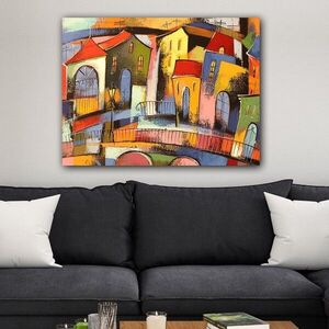 Imagine Tablou decorativ, 1042732249_70100, Rama din lemn (grosime 3 cm), Multicolor