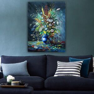 Imagine Tablou decorativ, 17314117_70100, Rama din lemn (grosime 3 cm), Multicolor