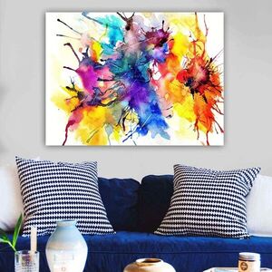 Imagine Tablou decorativ, 298101569_70100, Rama din lemn (grosime 3 cm), Multicolor