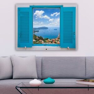 Imagine Tablou decorativ, 316281473_70100, Rama din lemn (grosime 3 cm), Multicolor