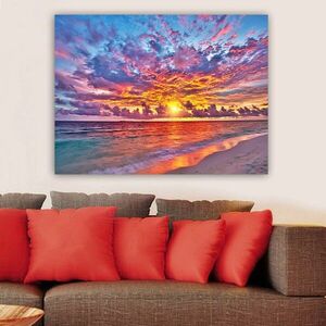Imagine Tablou decorativ, 387692950_70100, Rama din lemn (grosime 3 cm), Multicolor
