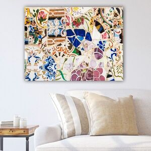Imagine Tablou decorativ, 611124314_70100, Rama din lemn (grosime 3 cm), Multicolor