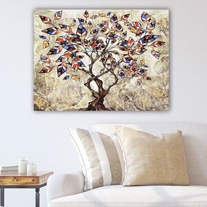Imagine Tablou decorativ, 674730685_70100, Rama din lemn (grosime 3 cm), Multicolor