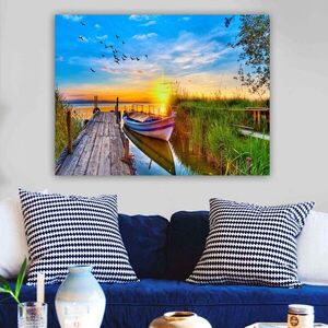 Imagine Tablou decorativ, 77426968_70100, Rama din lemn (grosime 3 cm), Multicolor