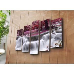Imagine Set 5 tablouri decorative, 5PAT-43, Dimensiune: 70 x 19 cm (1 bucată), Multicolor