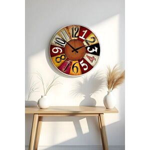 Imagine Ceas de perete, Huhuas00017, Dimensiune: 50 x 50 cm (1 bucată), Multicolor