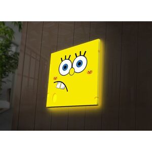 Imagine Tablou decorativ cu lumina LED, 2828DACT-32, Dimensiune: 28 x 28 cm, Multicolor