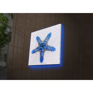 Imagine Tablou decorativ cu lumina LED, 2828DACT-50, Dimensiune: 28 x 28 cm, Multicolor
