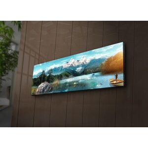 Imagine Tablou decorativ cu lumina LED, 3090İACT-62, 30 x 90 cm, Multicolor