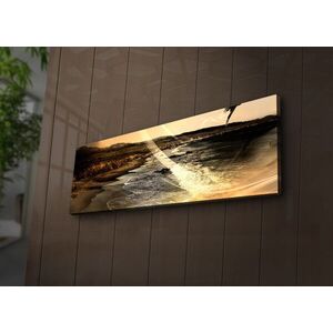Imagine Tablou decorativ cu lumina LED, 3090İACT-64, 30 x 90 cm, Multicolor