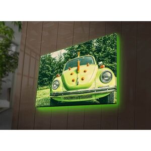 Imagine Tablou decorativ cu lumina LED, 4570DACT-51, Dimensiune: 45 x 70 cm, Multicolor