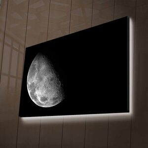 Imagine Tablou decorativ cu lumina LED, NASA-031, Dimensiune: 45 x 70 cm, Multicolor