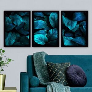 Imagine Set 3 tablouri decorative, 3SC09, Plastic, Multicolor